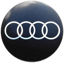 Наклейки на диски, колпачки 47 мм. Audi сферические