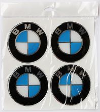 Наклейки на диски, колпачки 89 мм. BMW плоские